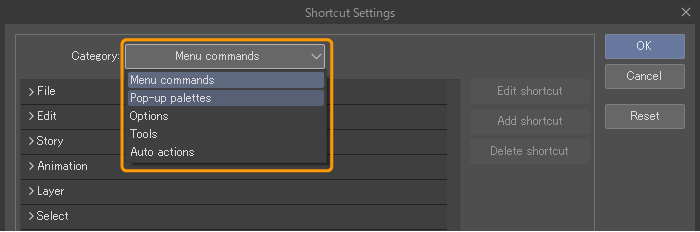 Set preferences in Animate